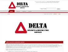 Tablet Screenshot of deltaconcreteservices.com